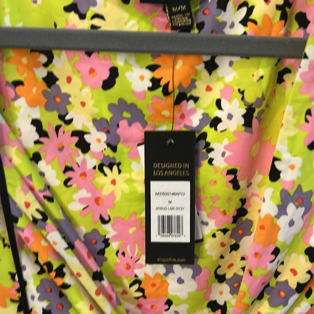 NWT AFRM floral cut out dress size medium - Picture 3 of 6